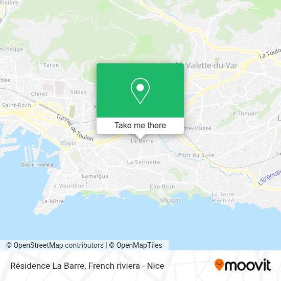 Résidence La Barre map