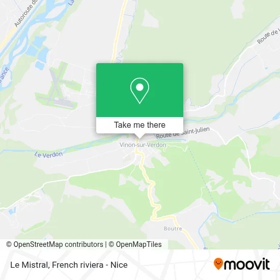 Le Mistral map