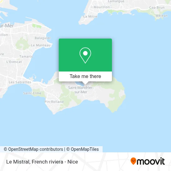 Le Mistral map