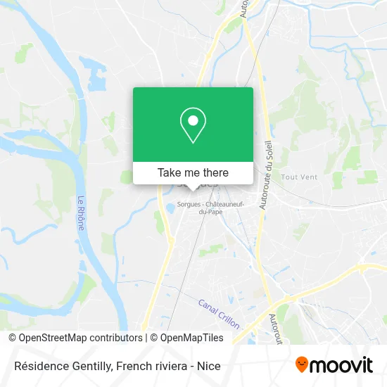 Résidence Gentilly map