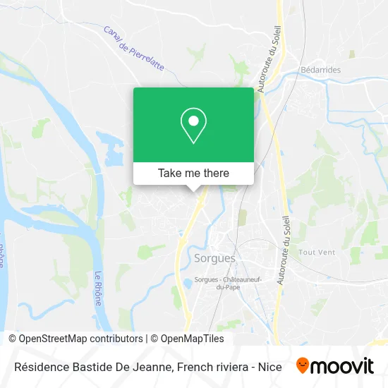 Résidence Bastide De Jeanne map