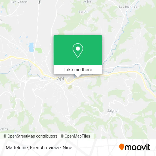 Madeleine map