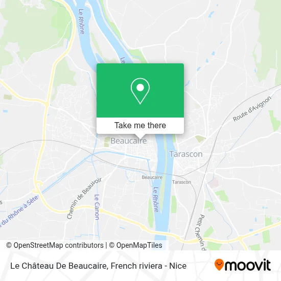 Le Château De Beaucaire map