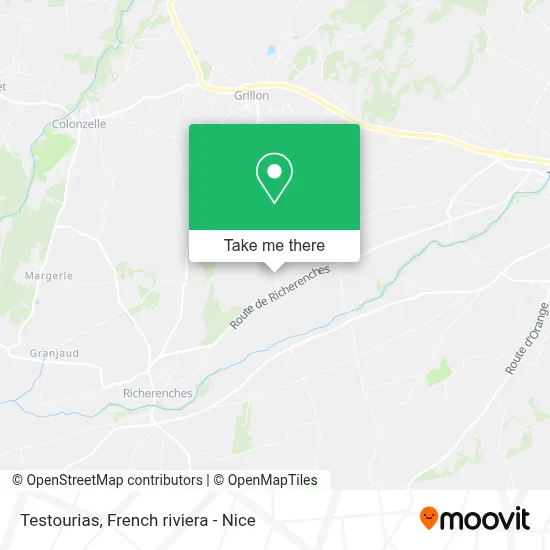 Testourias map