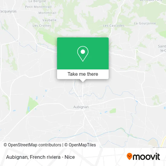 Aubignan map