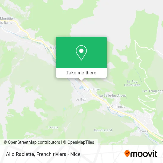 Allo Raclette map