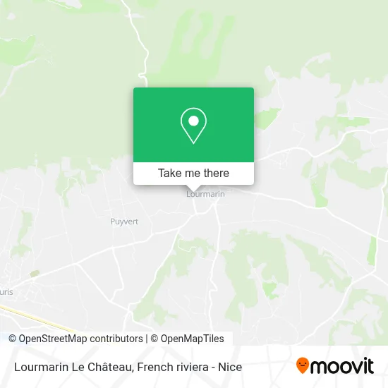Lourmarin Le Château map