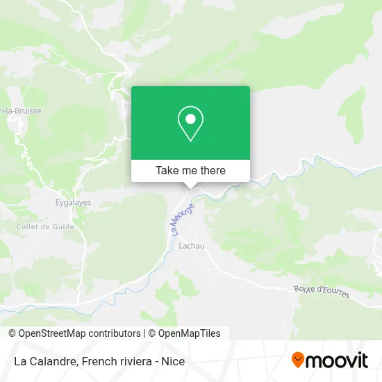 La Calandre map