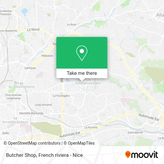 Boucherie Charcuterie map