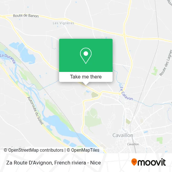 Za Route D'Avignon map