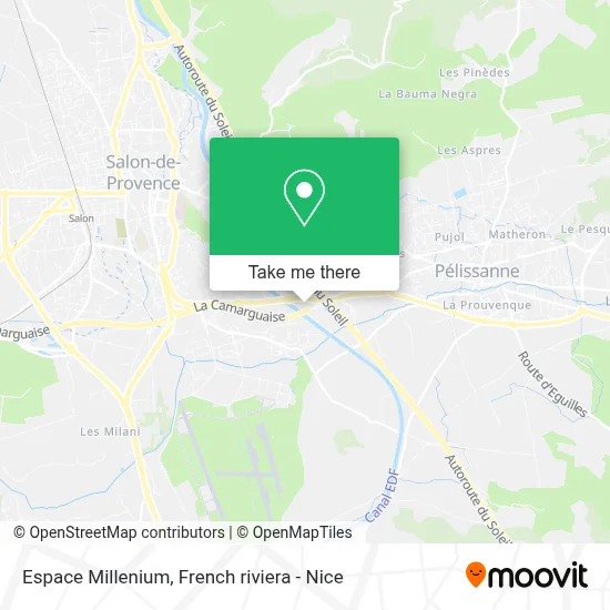 Espace Millenium map