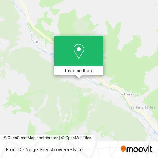 Front De Neige map