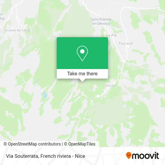 Via Souterrata map