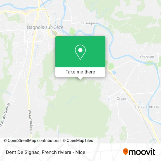 Dent De Signac map