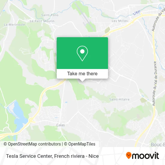 Tesla Service Center map