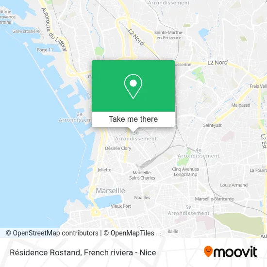 Résidence Rostand map