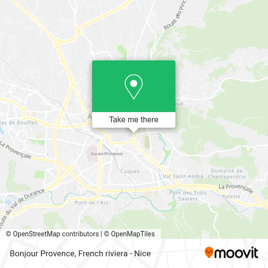 Bonjour Provence map