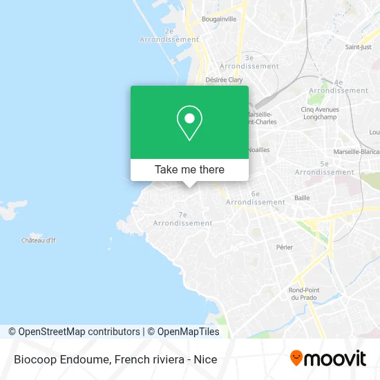 Biocoop Endoume map