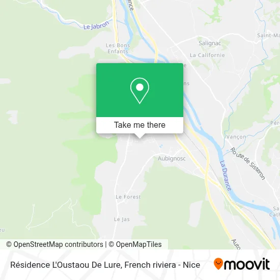 Résidence L'Oustaou De Lure map