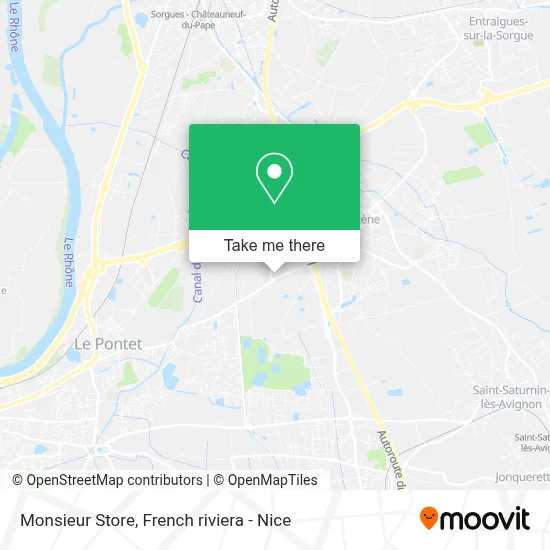 Monsieur Store map