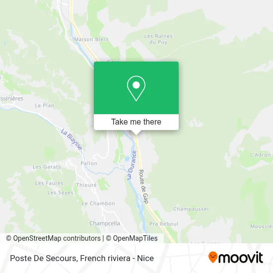 Poste De Secours map