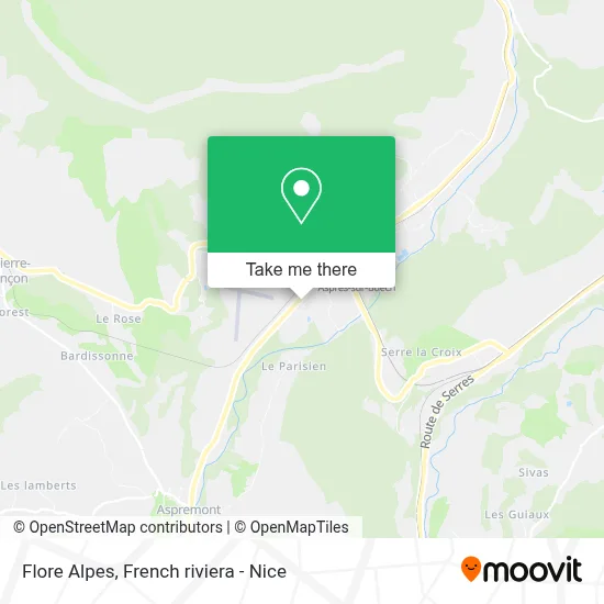 Flore Alpes map
