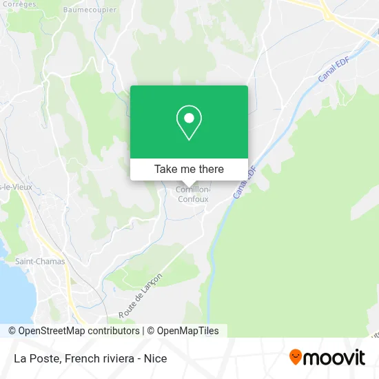 La Poste map