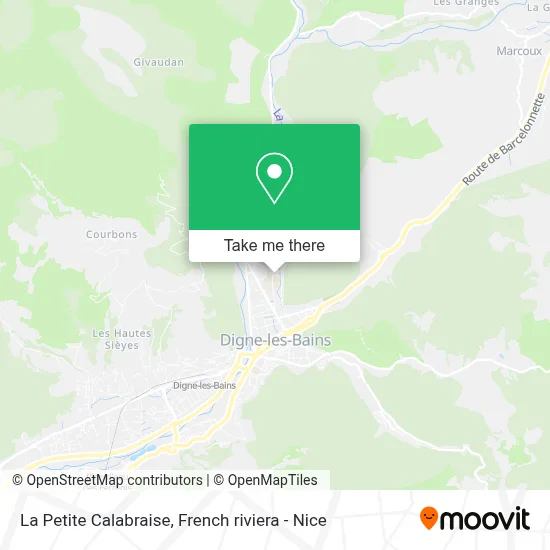 La Petite Calabraise map