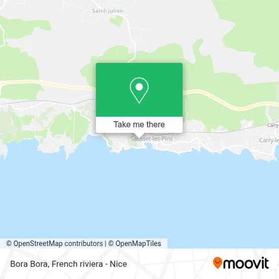 Bora Bora map