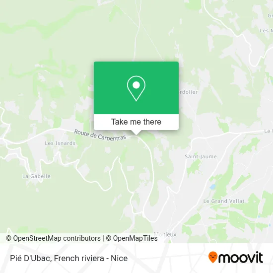 Pié D'Ubac map