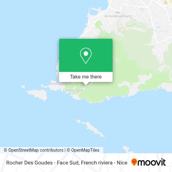 Rocher Des Goudes - Face Sud map