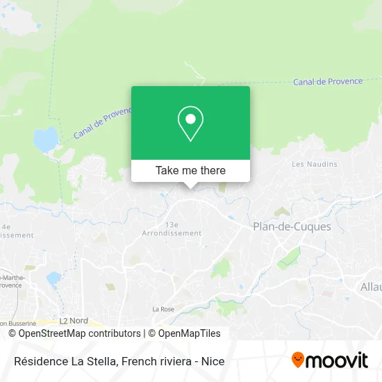 Résidence La Stella map