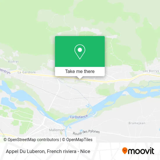 Appel Du Luberon map