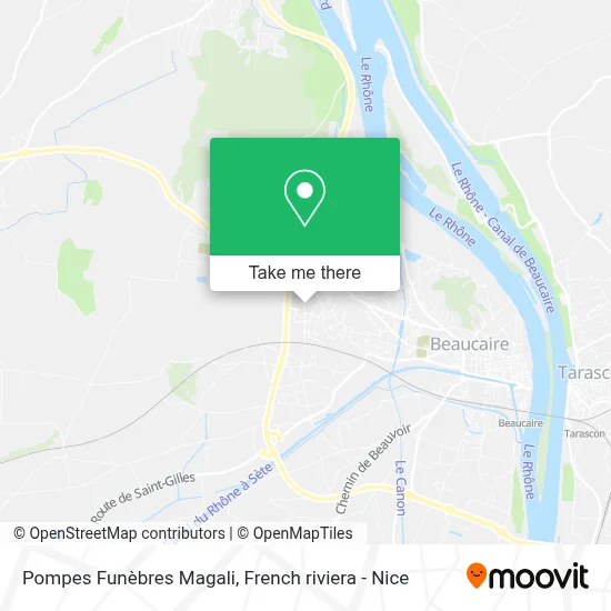 Pompes Funèbres Magali map