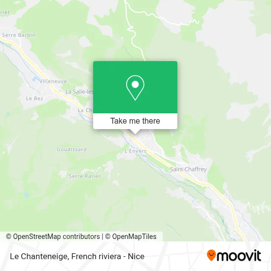 Le Chanteneige map