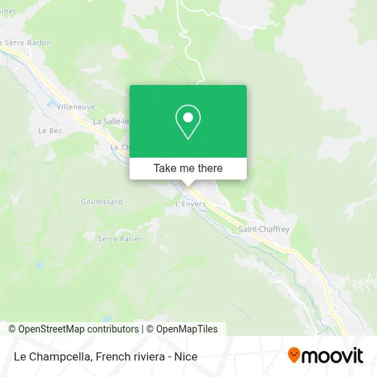 Le Champcella map