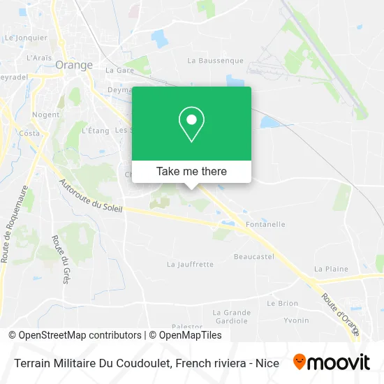 Terrain Militaire Du Coudoulet map