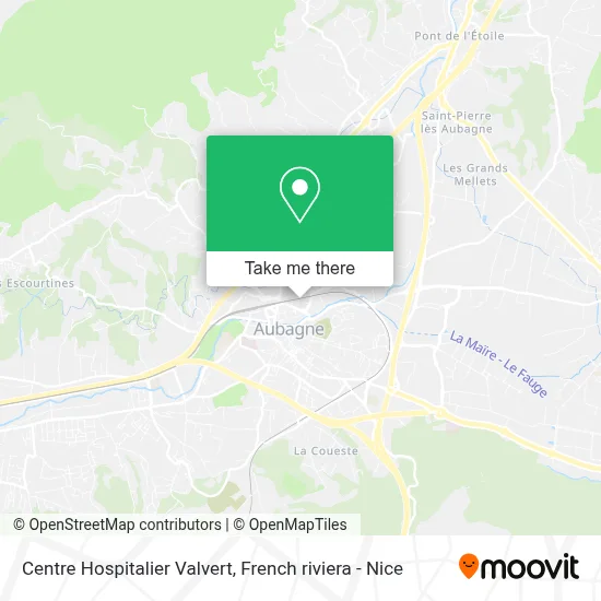 Centre Hospitalier Valvert map