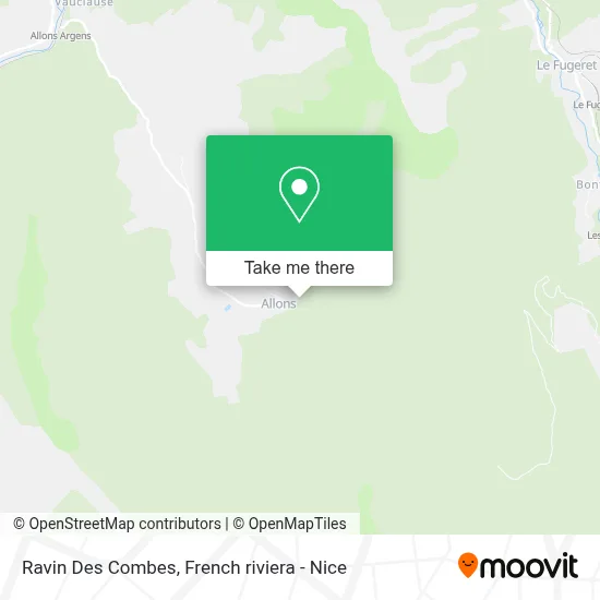 Mapa Ravin Des Combes