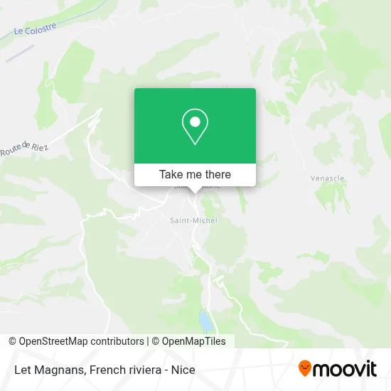 Mapa Let Magnans