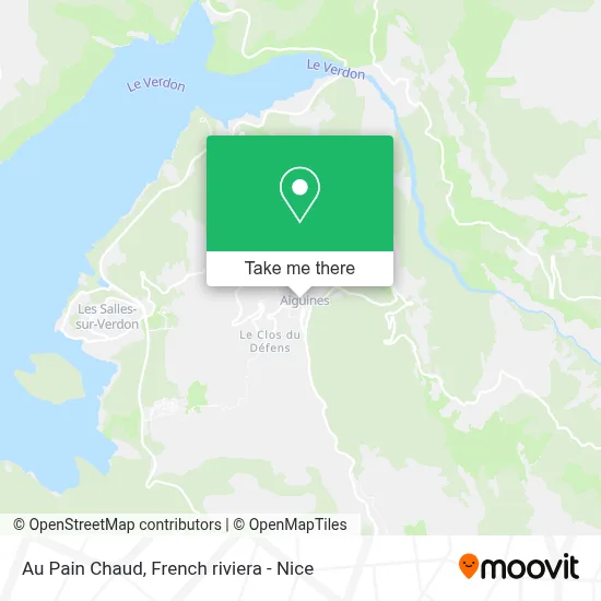 Au Pain Chaud map