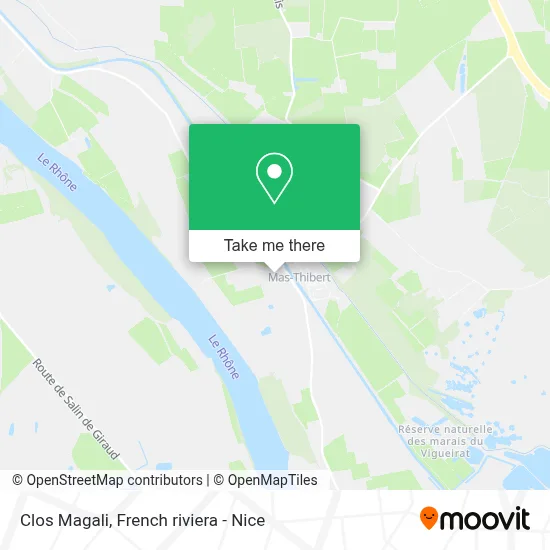 Clos Magali map