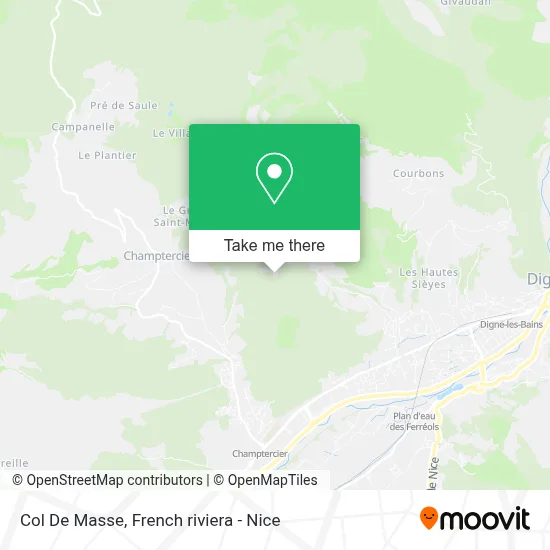 Col De Masse map