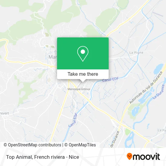 Top Animal map