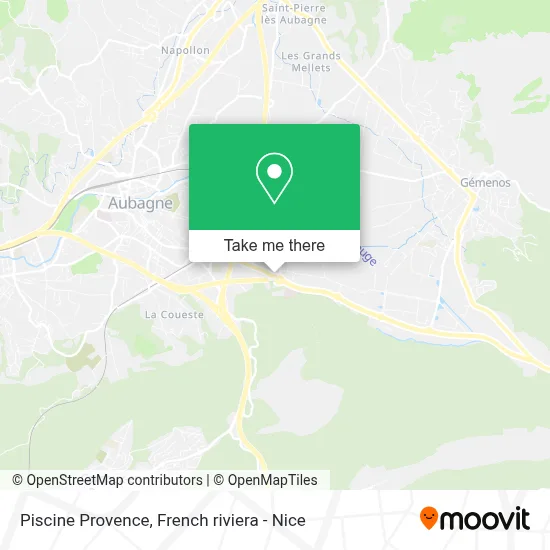 Piscine Provence map