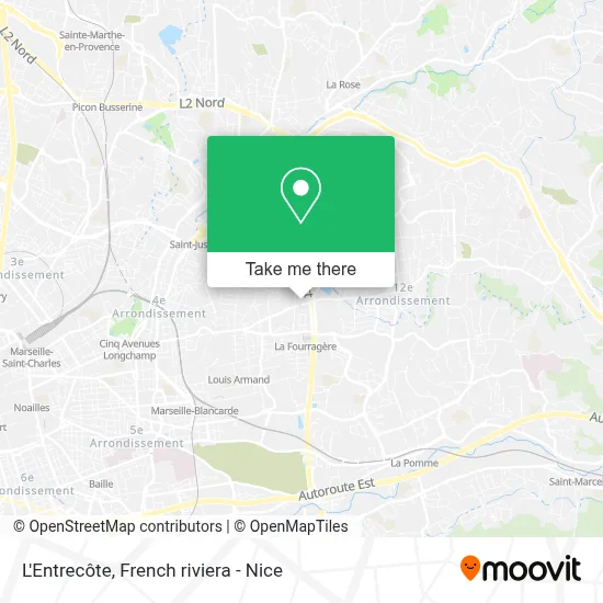 L'Entrecôte map