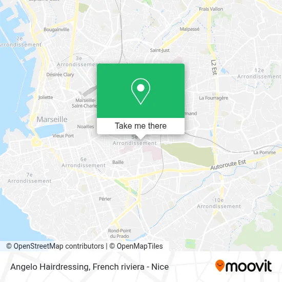 Angelo Coiffure map