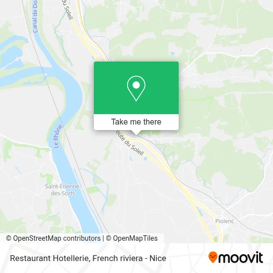 Restaurant Hotellerie map