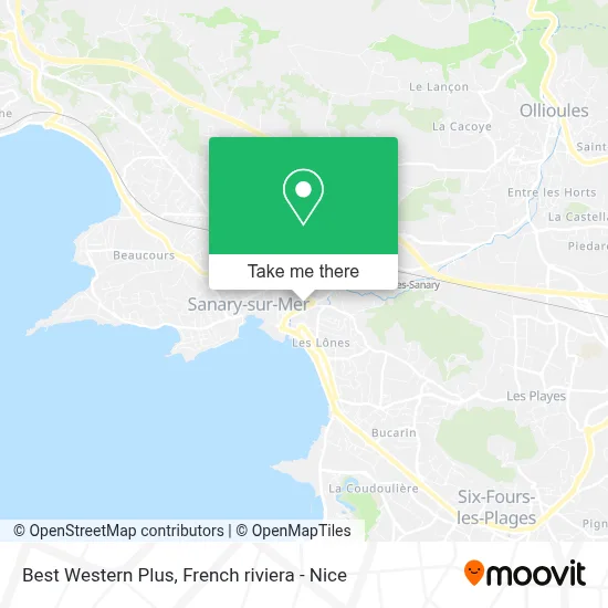 Best Western Plus map