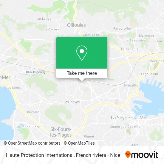Haute Protection International map